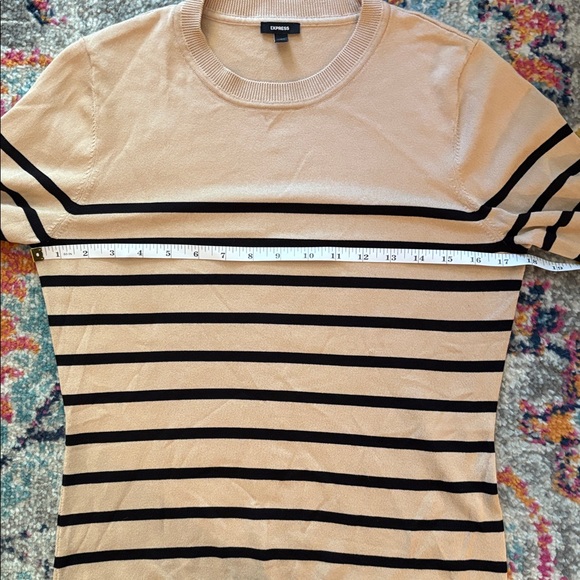 Express Beige and Black Knit Top - Picture 12 of 16